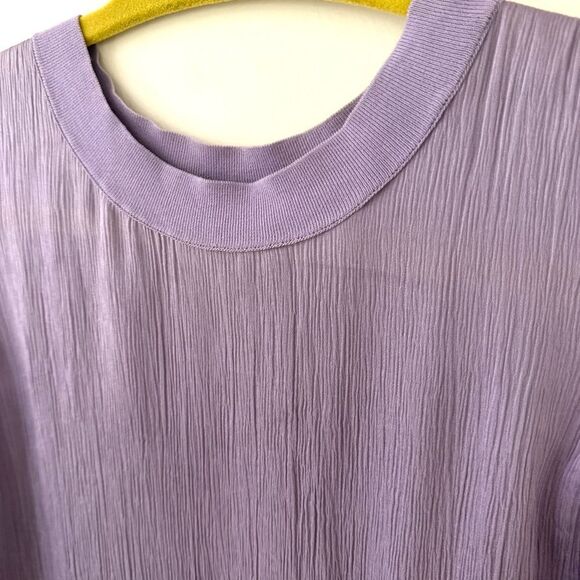 Vince Ribbed Trim Lavender Sleeveless Tank Size Large NWT - Picture 3 of 7